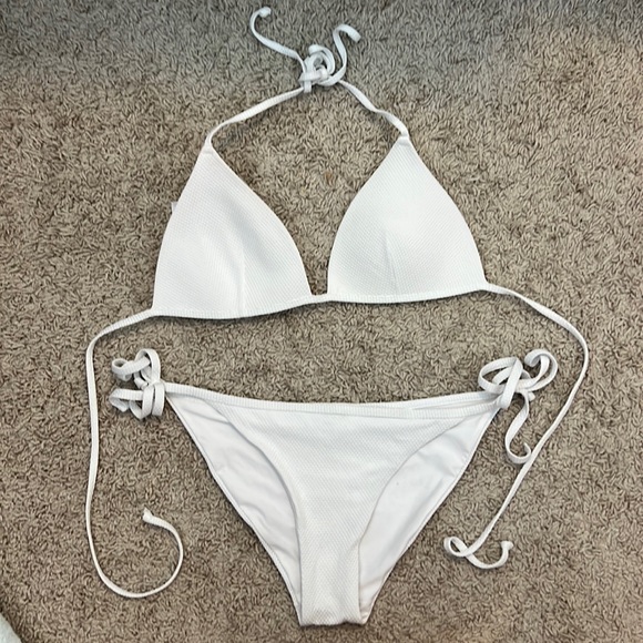 H&M Swim Hm White Bikini Poshmark